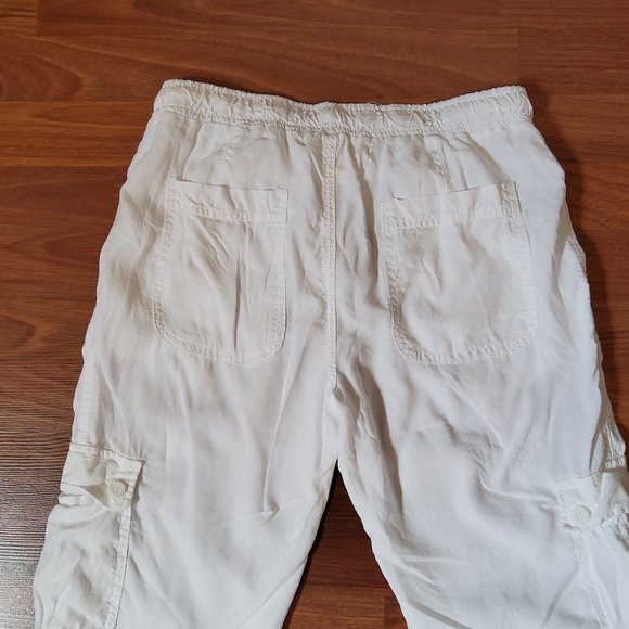 C & S by Cloth & Stone White Tencel Cargo Jogger Pants Size M NWOT - Picture 6 of 11